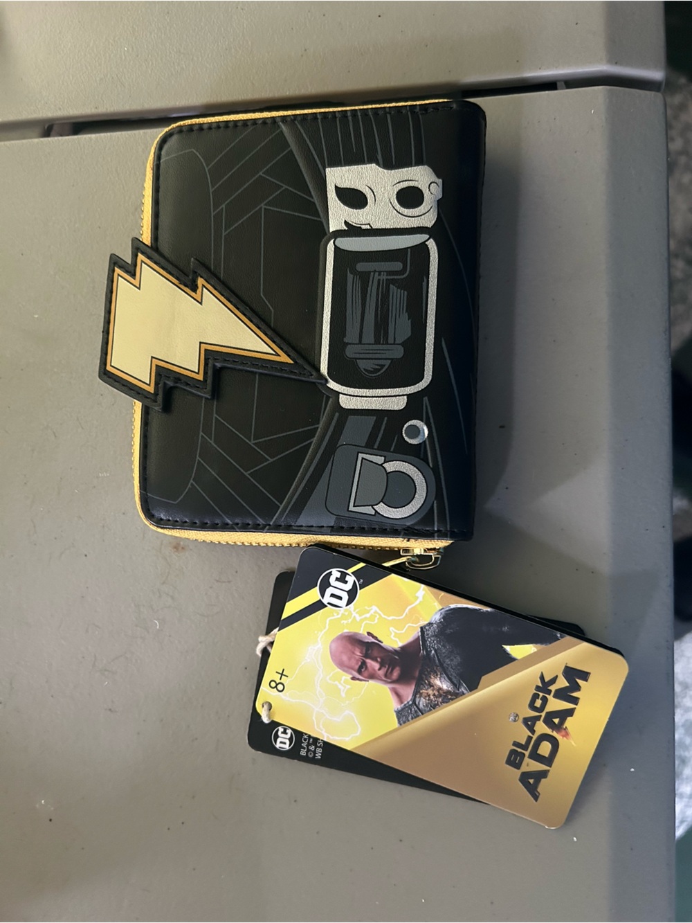Loungefly Black and Yellow Lightning Zip Wallet